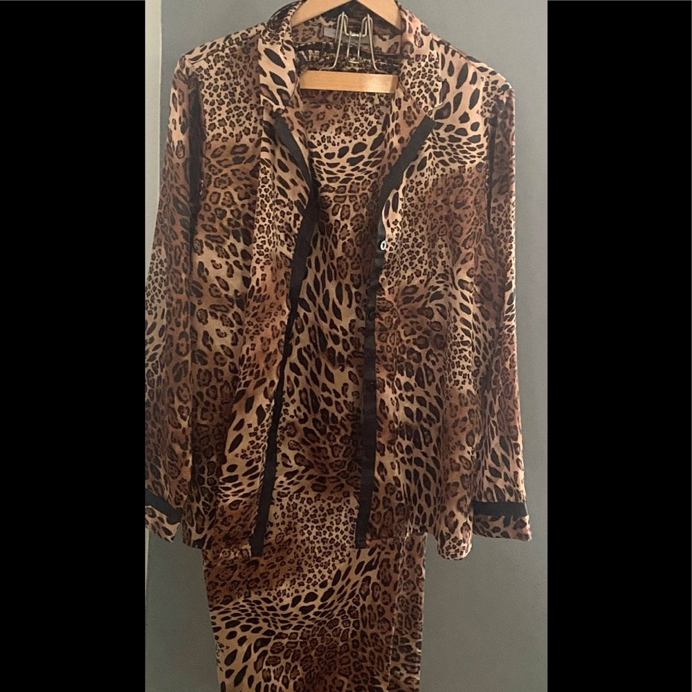 Leopard print pajamas